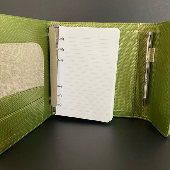 Rare Harrods Green Organizer and Pen Set - Picture 3 of 4